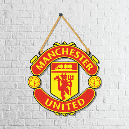 Manchester United Wooden Wall Hanging