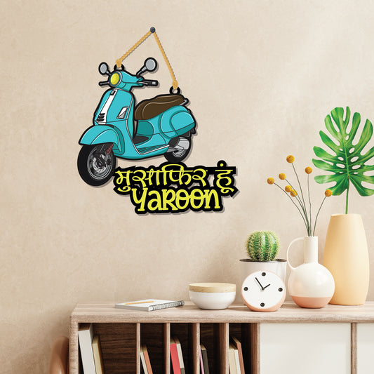 Musafir Hoon Yaaron Wooden Wall Hanging