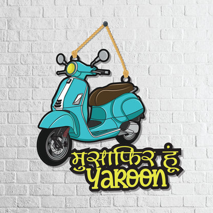 Musafir Hoon Yaaron Wooden Wall Hanging