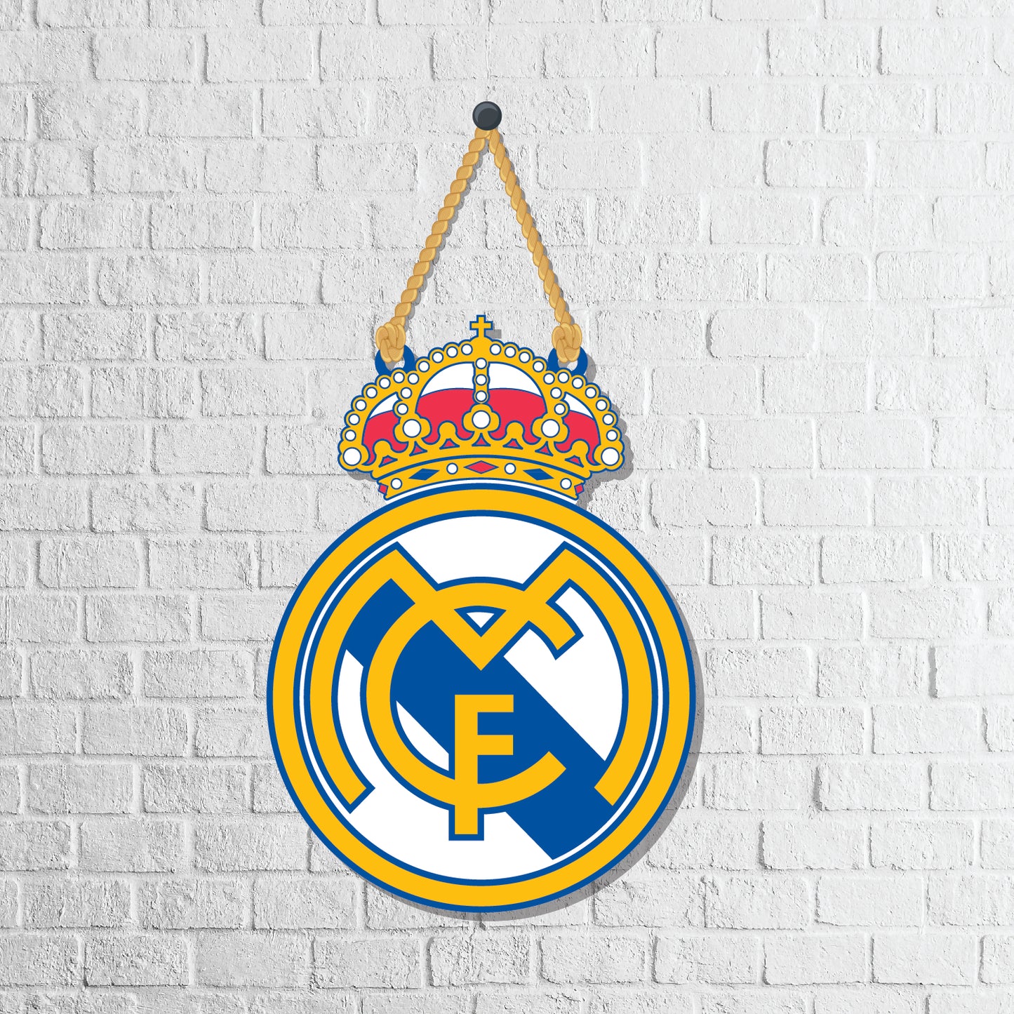 Real Madrid Wooden Wall Hanging