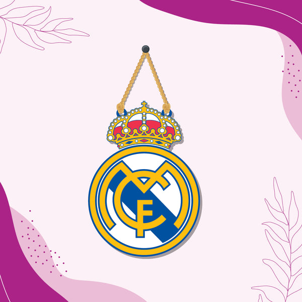 Real Madrid Wooden Wall Hanging - Decor