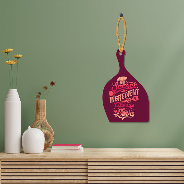 The Secret Ingredient is Love Wooden Wall Hanging - Decor