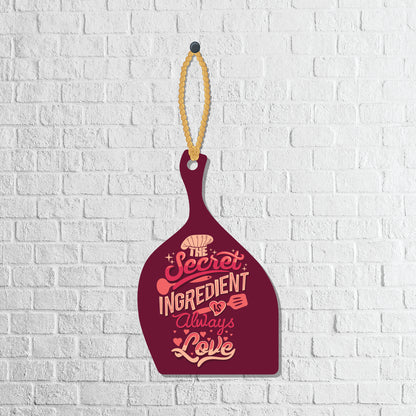 The Secret Ingredient is Love Wooden Wall Hanging