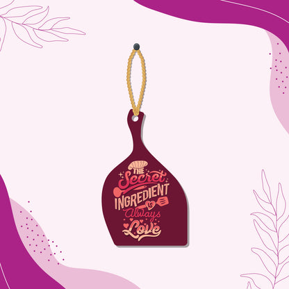 The Secret Ingredient is Love Wooden Wall Hanging