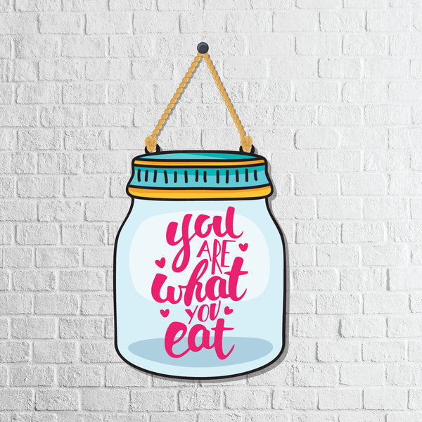 You are What you Eat Wooden Wall Hanging - Decor