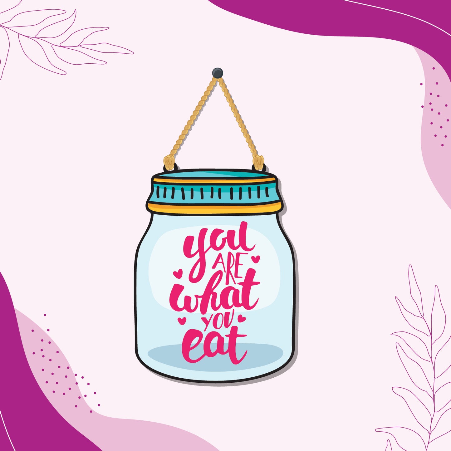 You are What you Eat Wooden Wall Hanging