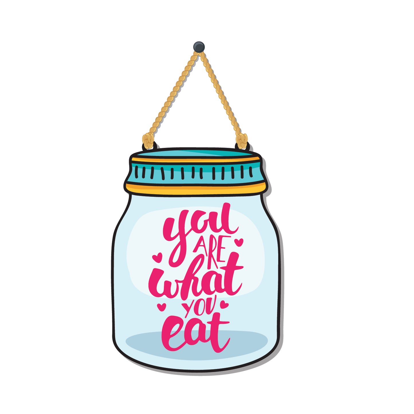 You are What you Eat Wooden Wall Hanging