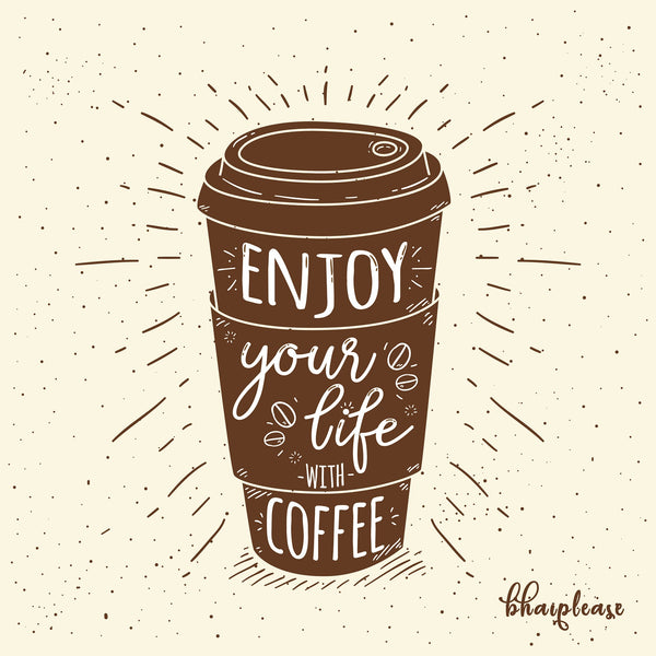 Enjoy Life - Coffee Wooden Coaster